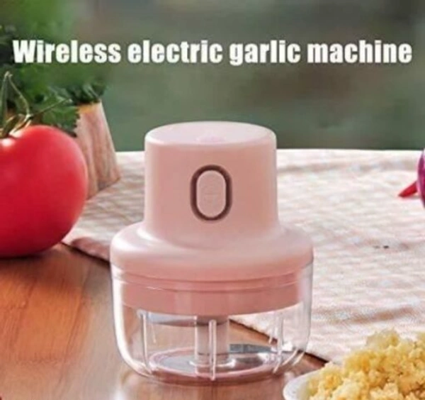 Wireless Electric Chopper with USB Charging Premium Stainless Steel Tool -  Free Size, Pink,  Plastic, Electric  Chopped,  Pack of 1